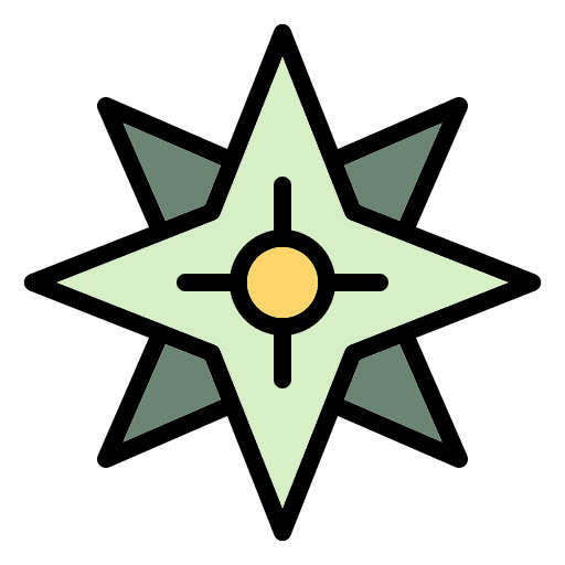 Compass vacation camp outdoor icon Compass vacation camp outdoor icon