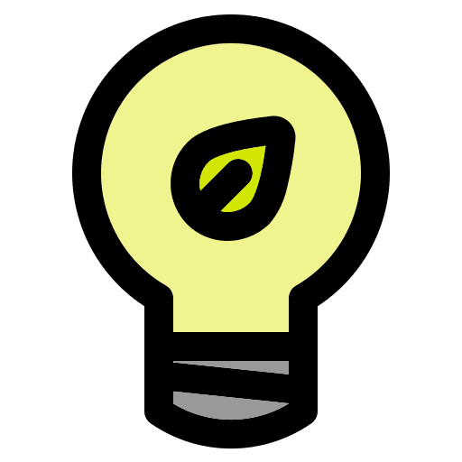 Lamp sustainability sustainable ecology and environment icon