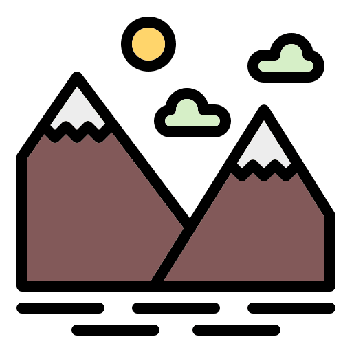 Mountain camp nature vacation icon Mountain camp nature vacation icon