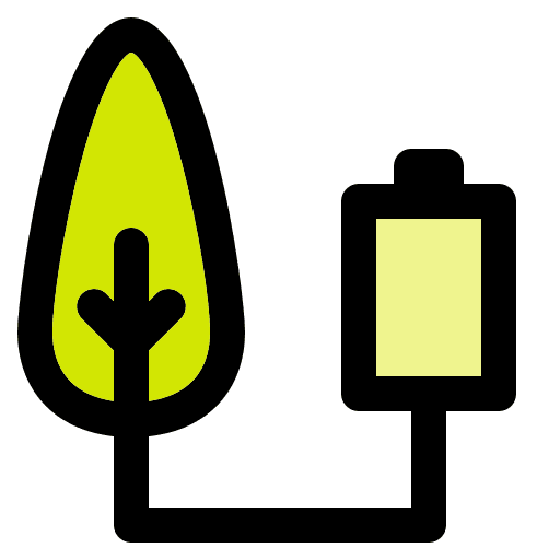 Battery green energy nature electricity icon Battery green energy nature electricity icon
