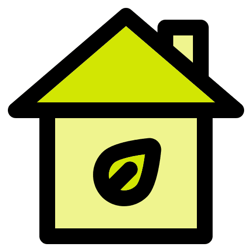 Eco house ecology and environment eco home sustainable icon