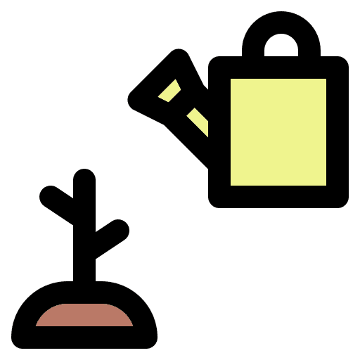 Gardening nature farming and gardening can icon Gardening nature farming and gardening can icon