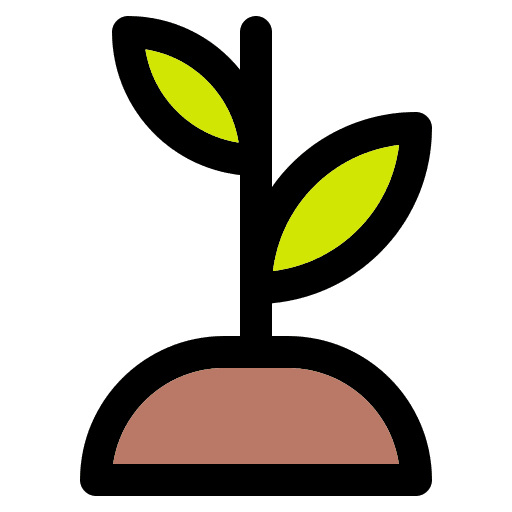 Plant sprout garden farming and gardening icon Plant sprout garden farming and gardening icon