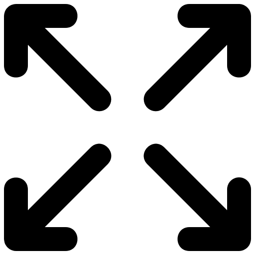 Maximize user interface arrow expand icon