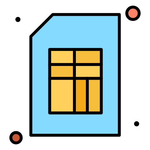 Sim card card mobile card communications icon Sim card card mobile card communications icon