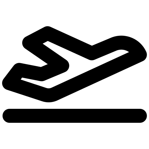Takeoff transportation aviation airplane icon