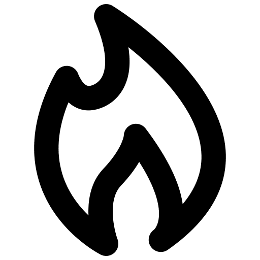 Fire element danger nature icon