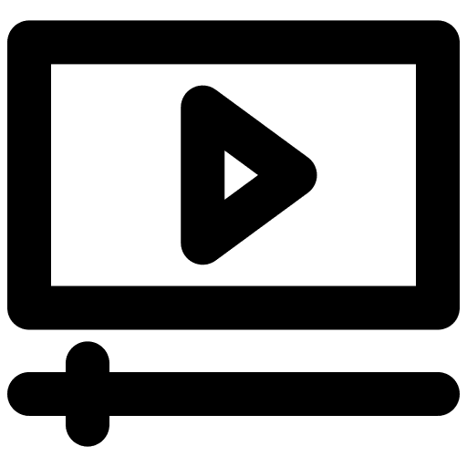 Media social media logotype video player icon