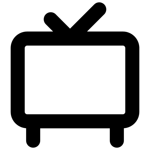Television tv screen technology television icon