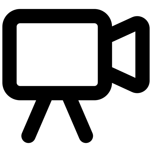 Video camera electronics cinema video cameras icon