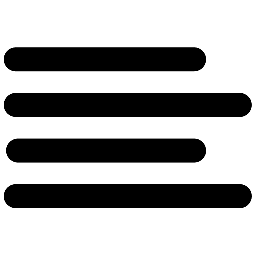 Align left symbol align left lines icon