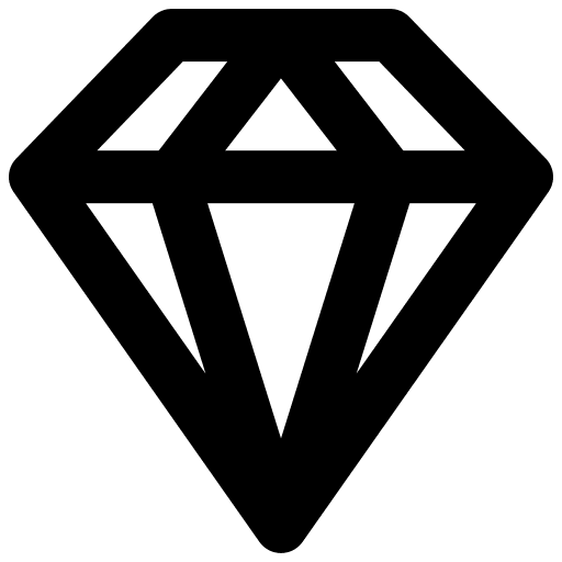 Diamond luxury fashion ui icon