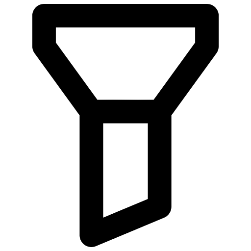 Funnel ui tools and utensils filtering icon