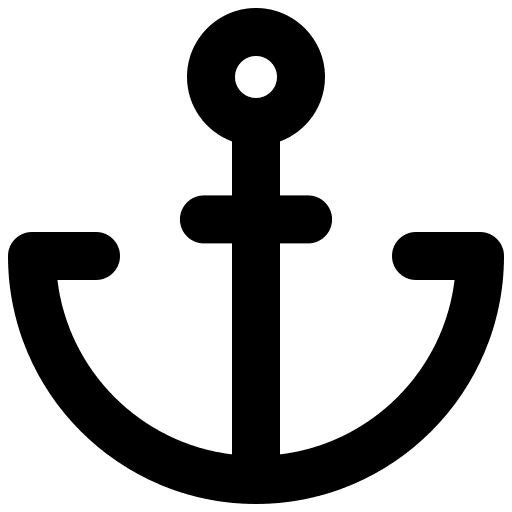 Anchor shape navigation tool icon
