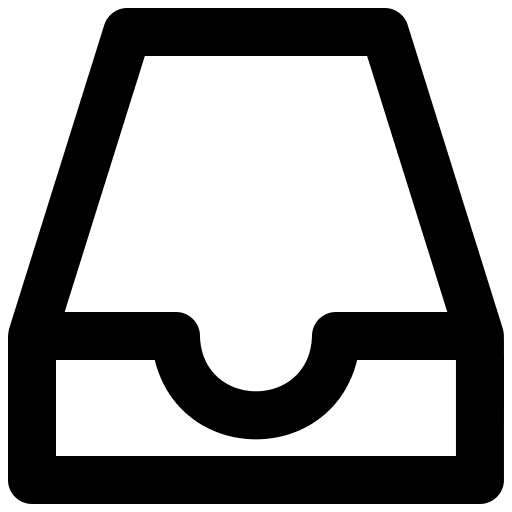 Inbox inbox drawer furniture icon