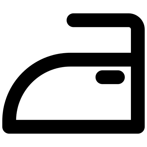 Iron furniture and household iron textile icon