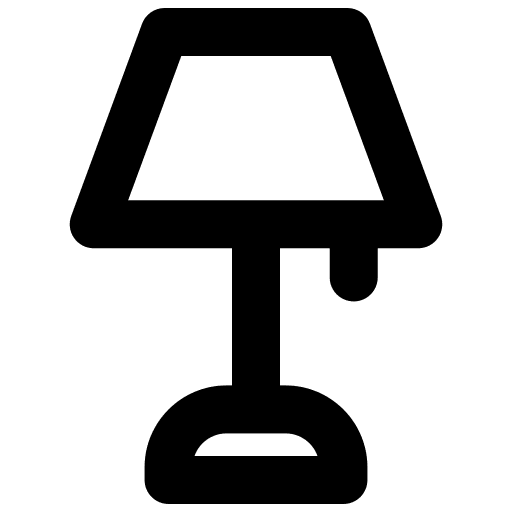Lamp desk furniture and household lamp icon