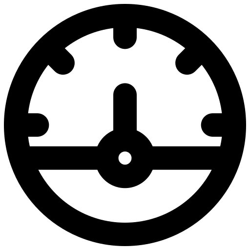 Performance speedometer velocity efficiency icon