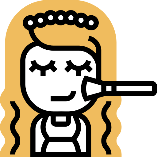 Blush brush blush brush brush cosmetics icon