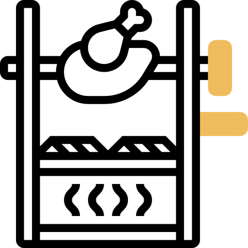 Grill cooking equipment food and restaurant cooking icon Grill cooking equipment food and restaurant cooking icon