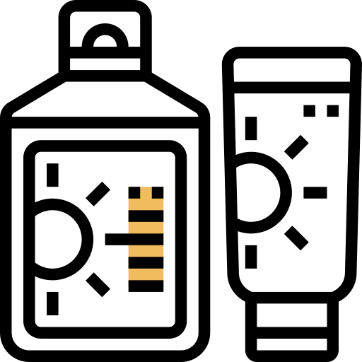 Sunscreen sunblock cosmetics sun protection icon Sunscreen sunblock cosmetics sun protection icon