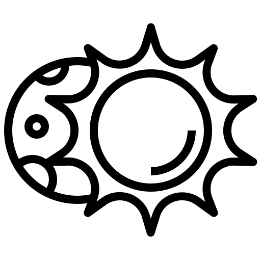 Lunar lunar partial eclipse icon