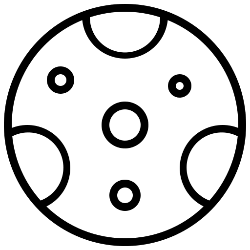 Moon phase astronomy miscellaneous moon craters icon