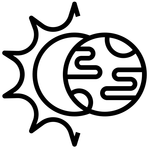 Eclipse science astronomy sun icon Eclipse science astronomy sun icon