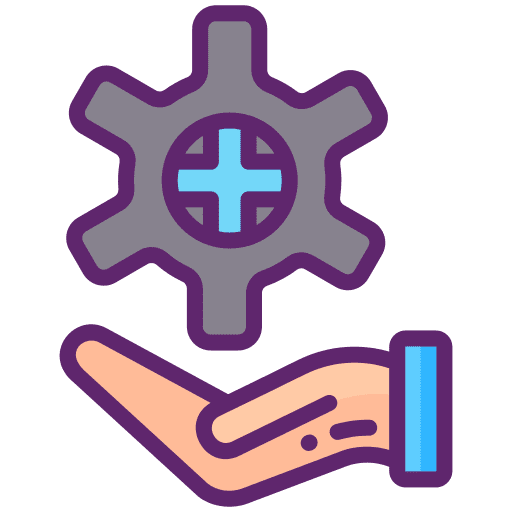 Provider setting cross settings icon Provider setting cross settings icon