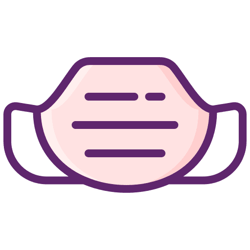 Mask infection healthcare and medical bacteria icon Mask infection healthcare and medical bacteria icon
