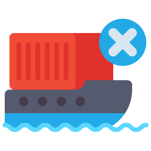 Contraband box security delivery icon