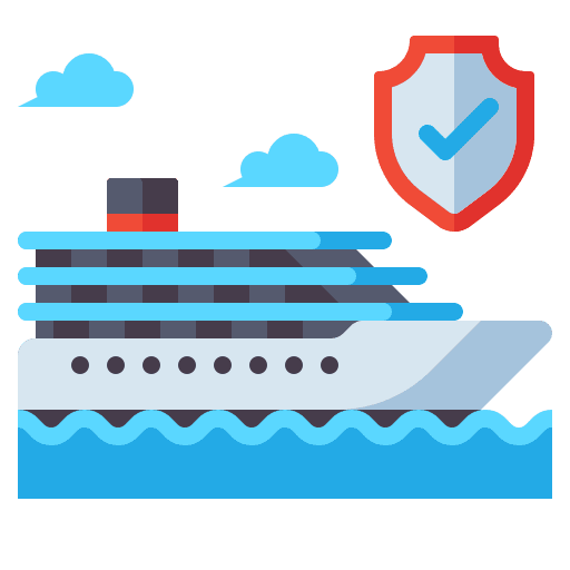 Cruise ship transportation ferry boat yacht icon