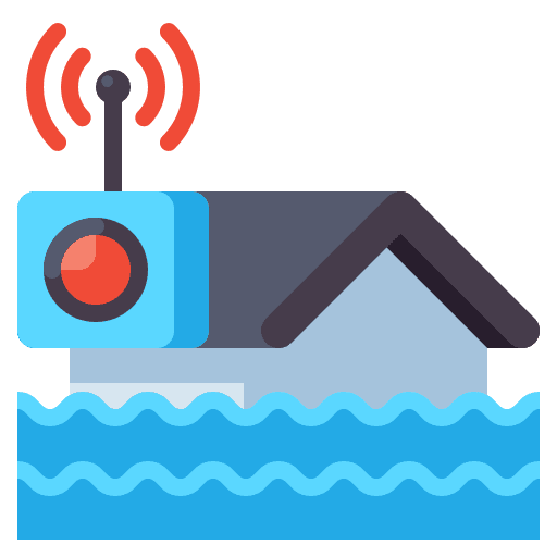 Flood flood security home icon