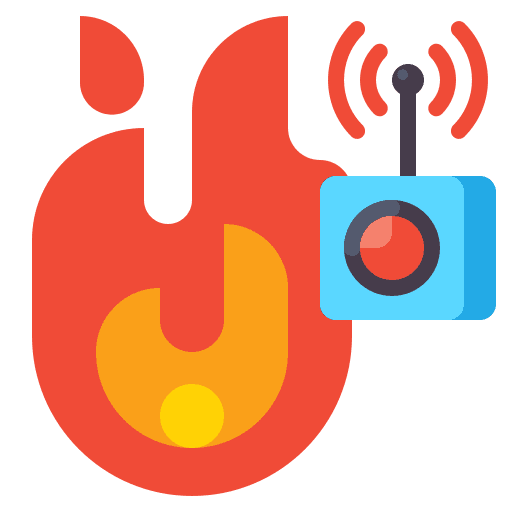 Monitoring emergency monitoring alarm bell icon
