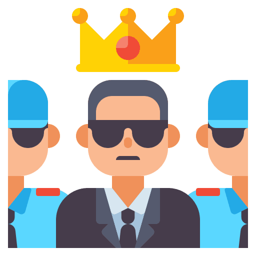 Vip protection escort vip icon