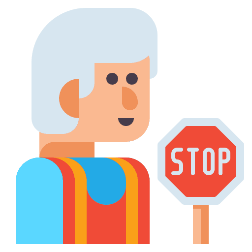 Guard professions and jobs occupation crossing icon