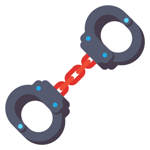 Handcuffs crime handcuffs police icon