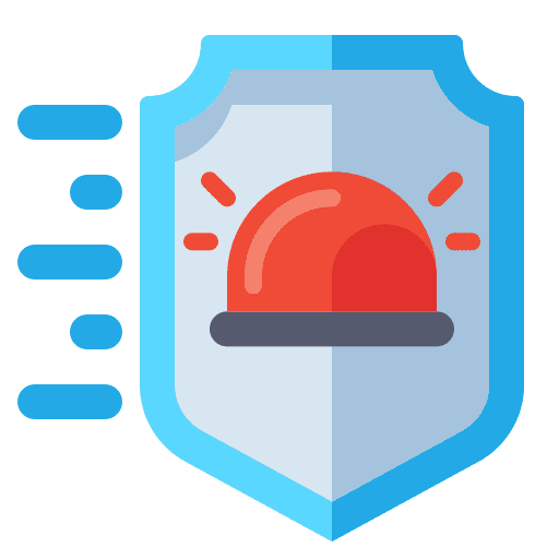Alarms security siren danger icon