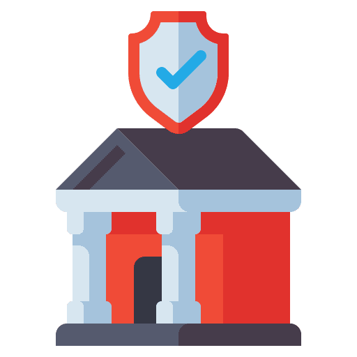 Campus school security campus icon