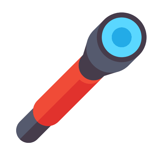 Flashlights electronics illumination security icon