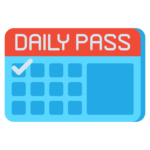 Pass time check entrance icon