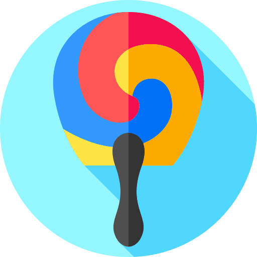 Fan japanese fan hand icon