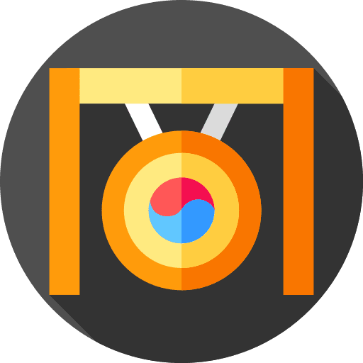 Gong percussion instrument orchestra cultures icon