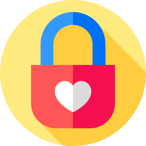 Lock padlock wedding romantic icon