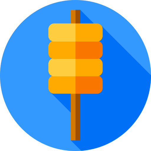 Street food food and restaurant fast food fair icon