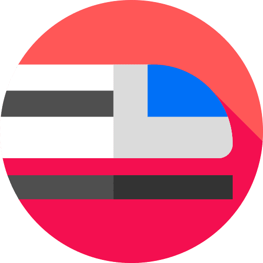 Train railway subway transport icon