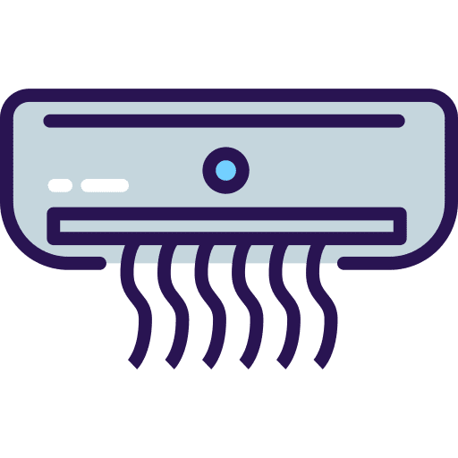 Air conditioner refreshing heating electronics icon
