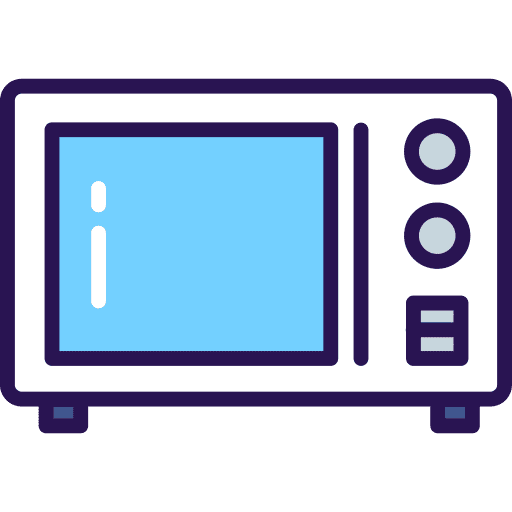 Microwave oven food and restaurant home appliance kitchenware icon