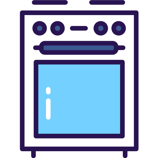Oven cooking food and restaurant home appliance icon Oven cooking food and restaurant home appliance icon