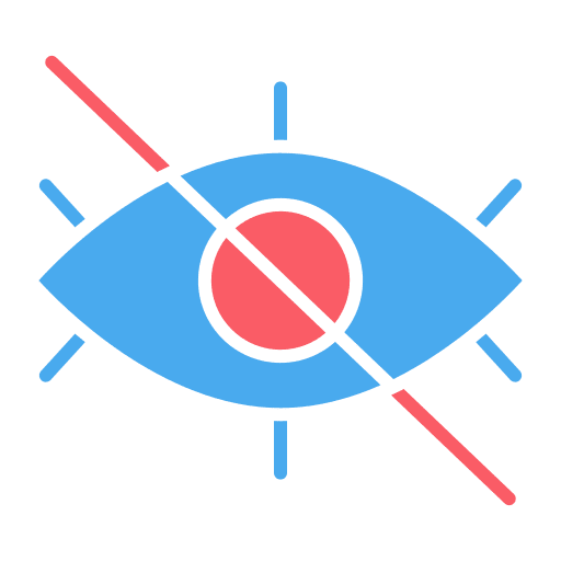 Eye recognition eye scan protection eye test icon